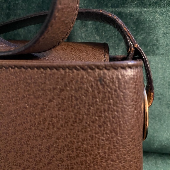 Gucci Brown Leather Vintage Box Style Purse - Picture 6 of 13